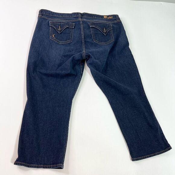 KUT From The Kloth Cropped Jeans Women's 20W Blue Skinny Capri Denim - Picture 8 of 10